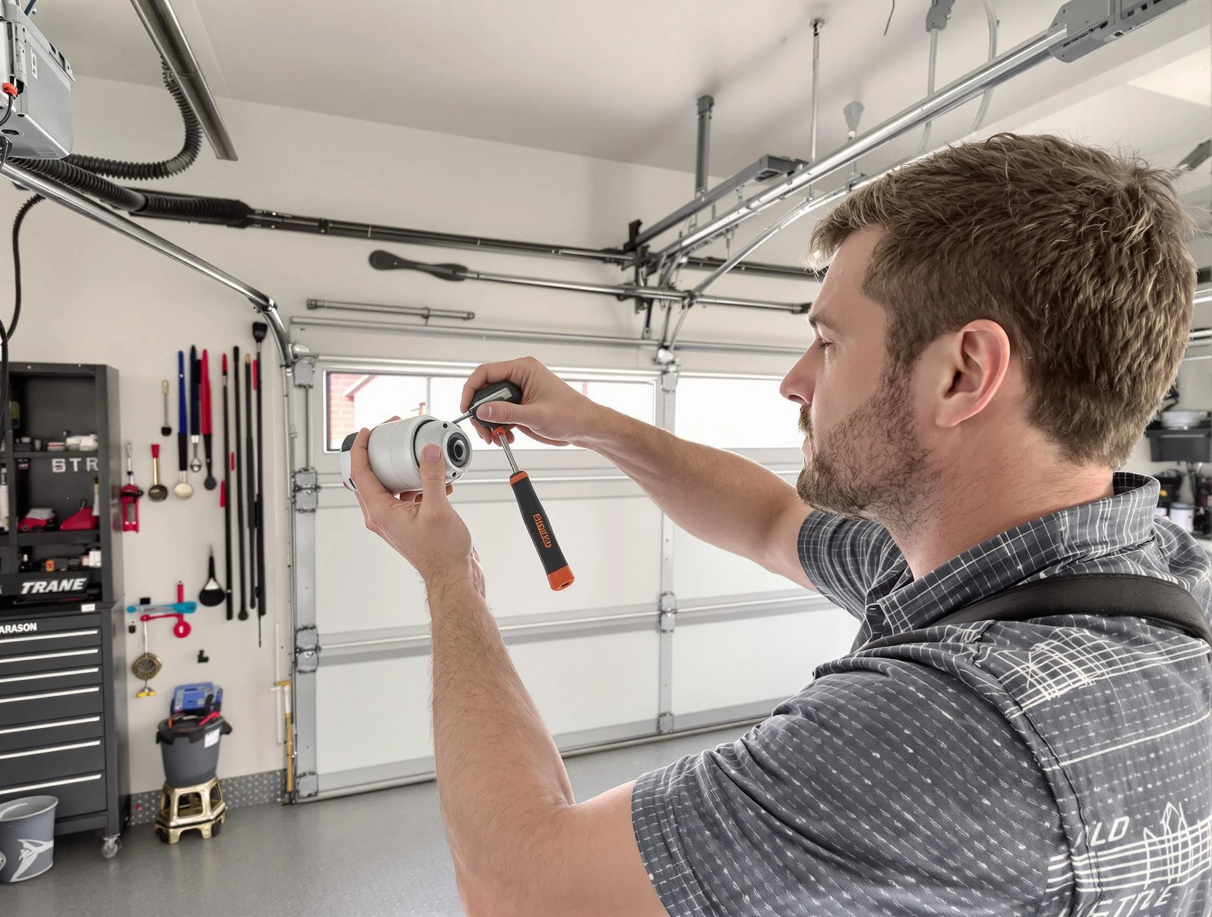 Garage door opener repair service by Riverdale Garage Door Repair in Riverdale