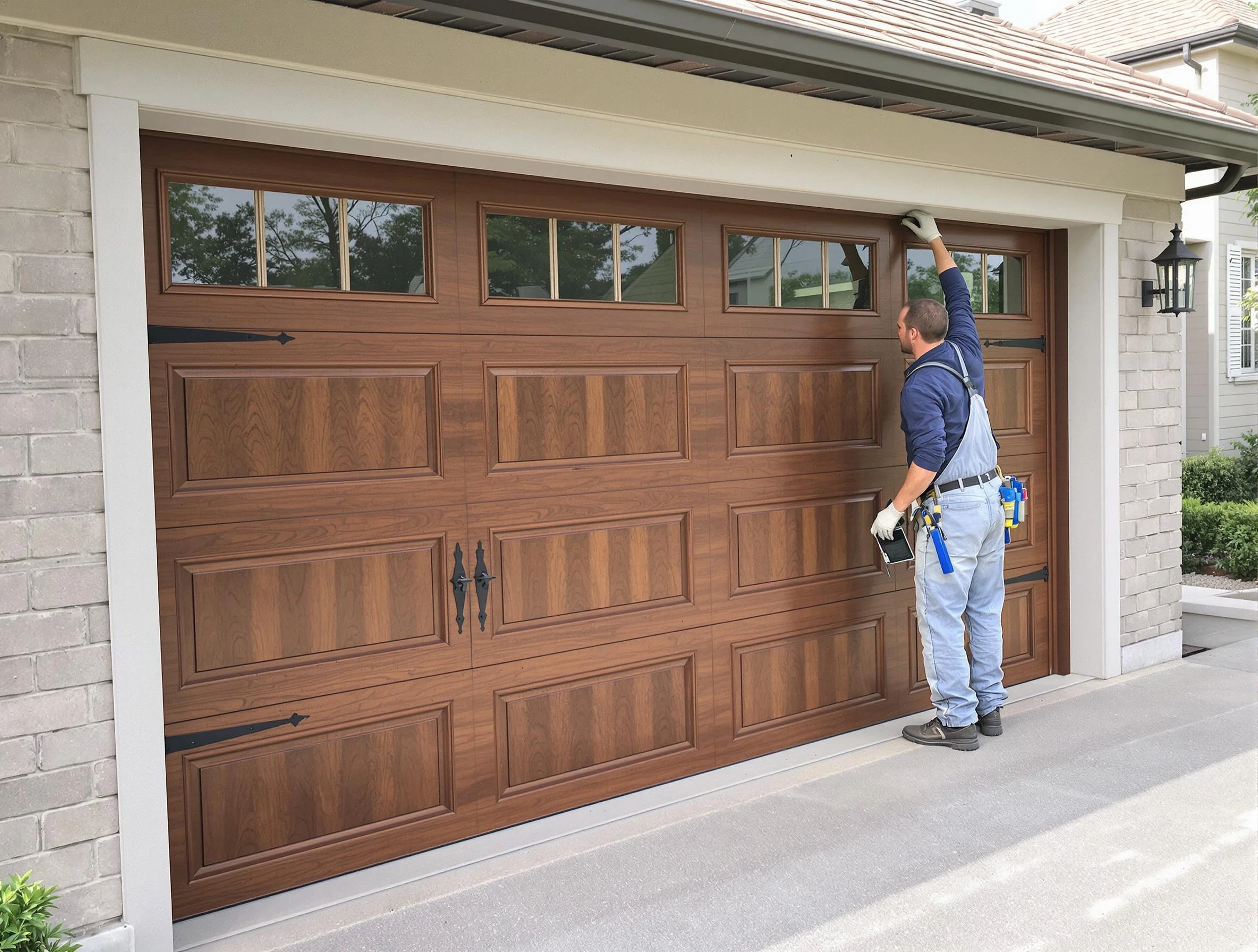Custom garage door showcase by Riverdale Garage Door Repair in Riverdale