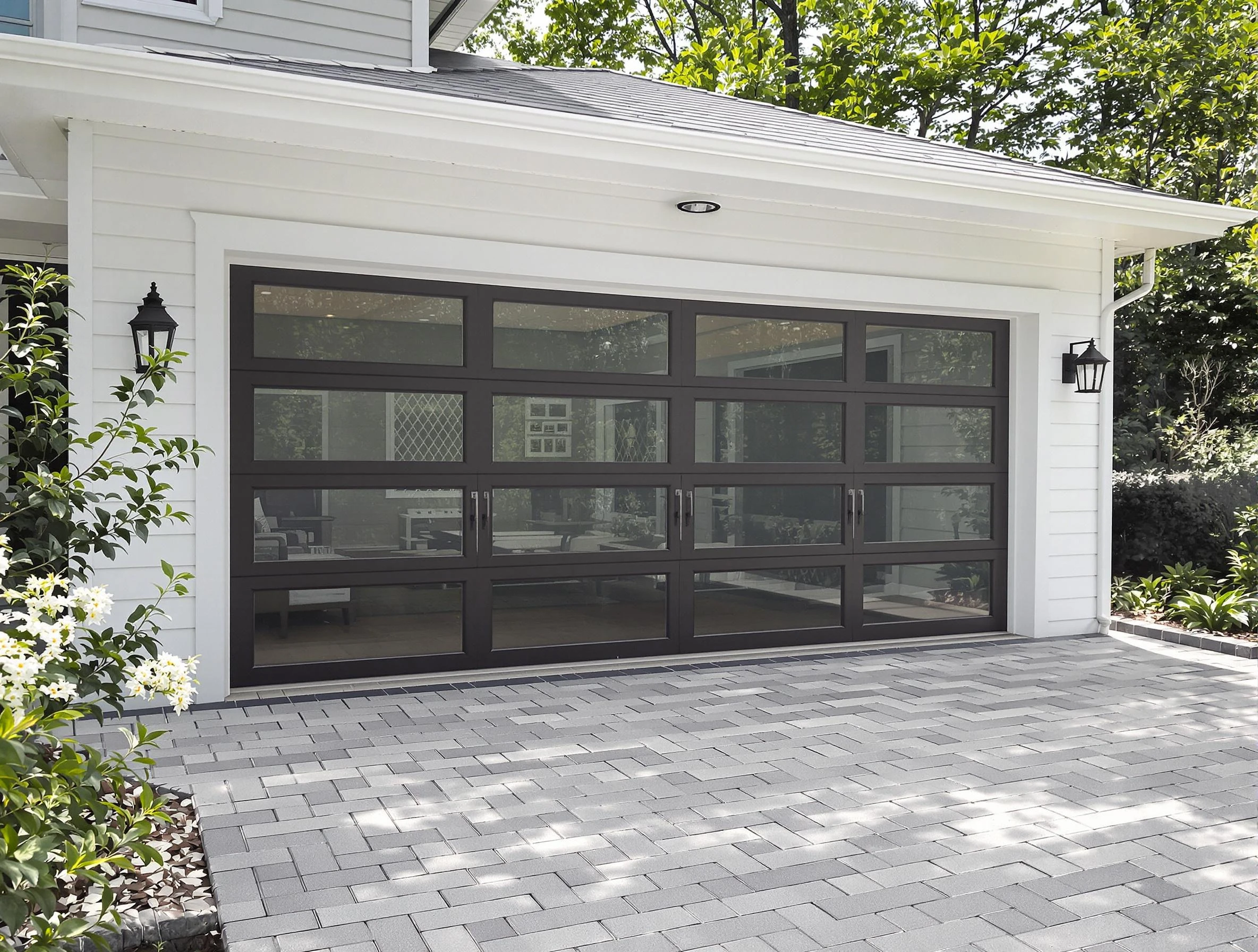 Riverdale Garage Door Repair design specialist presenting custom garage door options to Riverdale homeowner